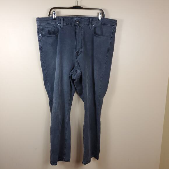 Good American High-rise Classic Jeans Washed Black Size 20 - Picture 1 of 11